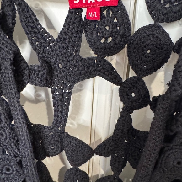 New NWT STAUD Pellegrino Dress Black Size M/L Retails $695 - Picture 8 of 11